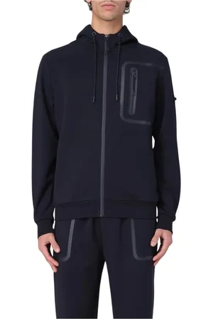 Peuterey Jakke, Herre, Blå, 2XL, Grøn Strikket Crewneck Sweater