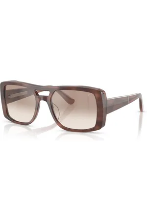 Brunello Cucinelli Tilbehør, Dame, Brun, 55 MM, Tyl, Bc4012S 101694 Solbriller