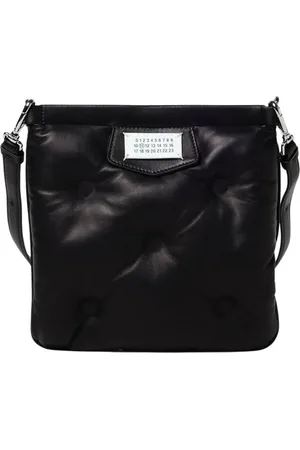 Maison Margiela Taske, Herre, Sort, ONE SIZE, Uld, Sort Quiltet Skuldertaske