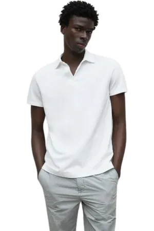 ECOALF Top, Herre, Hvid, XL, Bomuld, Bomuld Polo Skjorte Hvid