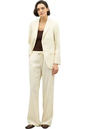 Boglioli Jakke, Dame, Hvid, S, Uld, Let uld Honeycomb Bianca Blazer