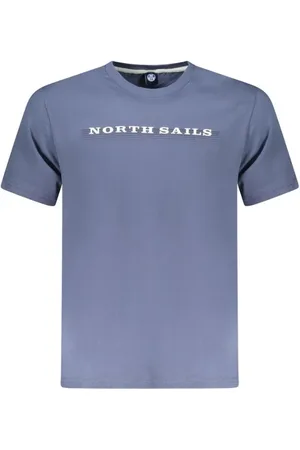 North Sails Top, Herre, Blå, S, Bomuld, Blå Bomuld Crew Neck T-Shirt