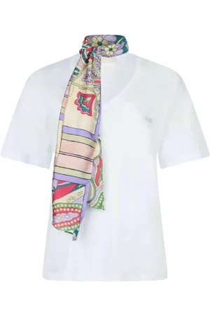 Liu Jo Top, Dame, Flerfarvet, M, Bomuld, Kortærmet Mode T-Shirt