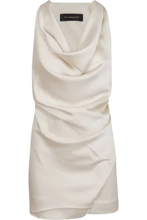 Andamane Kjole, Dame, Hvid, XS, Polyester, Hvid Polyester Kjole med Hætte