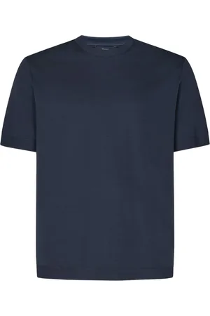 HERNO Top, Herre, Blå, M, Bomuld, Blå T-shirt til mænd Ss25