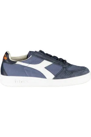 Diadora Sko, Dame, Blå, 38 EU, Blå Sporty Snøresko med Kontrastdetaljer