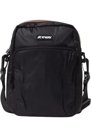 K-Way Pre-owned, Herre, Sort, ONE SIZE, Uld, Stilfuld Crossbody Taske Vandafvisende