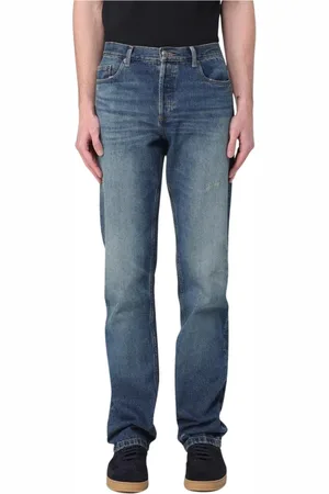 A.P.C. Jeans, Herre, Blå, W30, Uld, Blå Straight Leg Jeans
