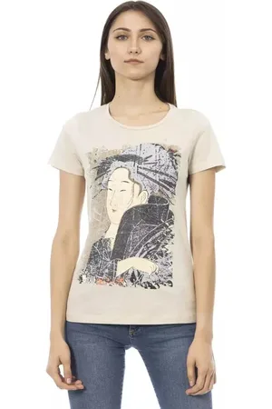 Trussardi Top, Dame, , XL, Bomuld, Casual Bomuld Blandings T-shirt