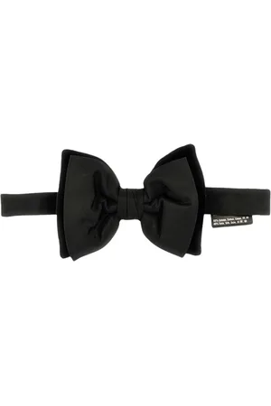 Dsquared2 Tilbehør, Herre, Sort, ONE SIZE, Bomuld, Sort Silke Butterfly Slips Mænd