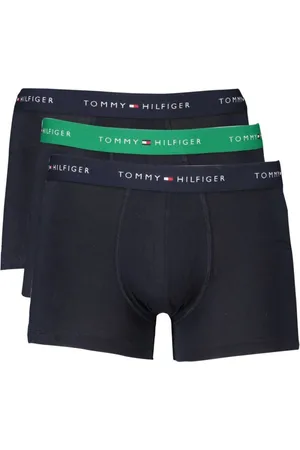 Tommy Hilfiger Undertøj, Herre, Blå, S, Bomuld, Blå Bomuld Boxershorts, Elastisk Talje