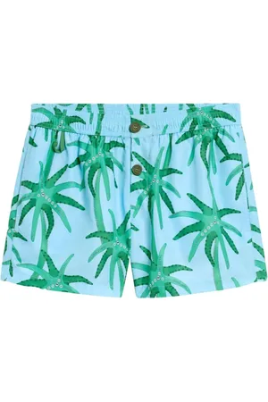Jacquemus Badetøj, Herre, Grøn, M, Blå Print Bermuda Shorts