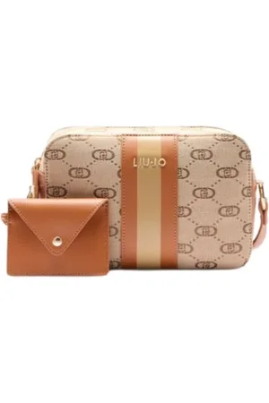 Liu Jo Taske, Dame, Flerfarvet, ONE SIZE, Uld, Jacquard Kamerataske i Beige