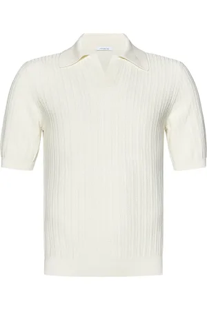 Malo Top, Herre, Hvid, L, Bomuld, Hvid Sweatshirt med Herringbone Stitch