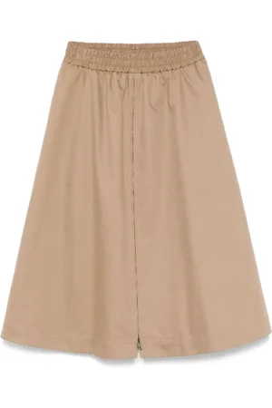 Golden Goose Nederdel, Dame, Brun, S, Bomuld, Beige Nederdel Dametøj