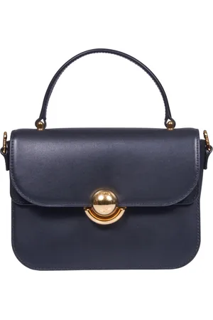 Furla Taske, Dame, Sort, ONE SIZE, Uld, Sort læder skuldertaske med guldkugle