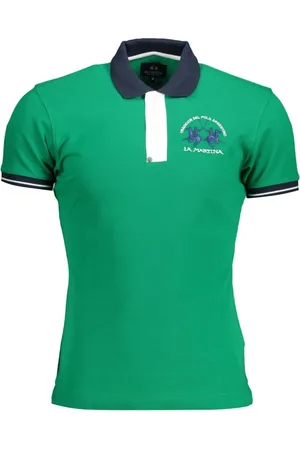La Martina Top, Herre, Grøn, 2XL, Kortærmet Polo Shirt Grøn