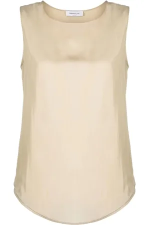 Fabiana Filippi Top, Dame, Brun, M, Elegant Sort Top til Kvinder