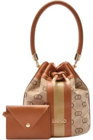 Liu Jo Taske, Dame, Flerfarvet, ONE SIZE, Uld, Spandtaske med Stribede Detaljer