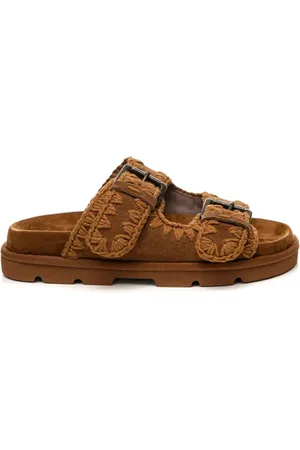 Mou Sko, Dame, Brun, 37 EU, Bio Sandaler med Spænder