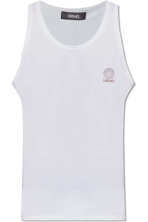 VERSACE Top, Herre, Hvid, XL, Bomuld, Undertøjskollektion top