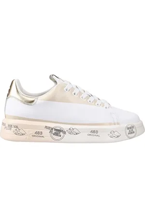 Premiata Sko, Dame, Flerfarvet, 40 EU, Uld, Stilfulde Sneakers med Belle VAR Design