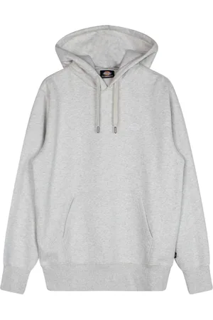 Dickies Sweathshirts & Hoodies, Herre, Grå, L, Bomuld, Grå langærmet hættetrøje med kængurulomme