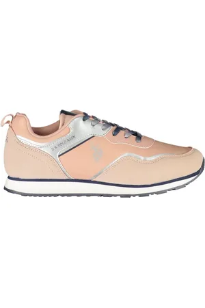 U.S. Polo Assn. Sko, Dame, Lyserød, 35 EU, Sporty Snøresko med Print