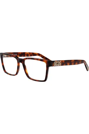 GCDS Tilbehør, unisex, Brun, 53 MM, Uld, Stilfulde Optiske Briller Model Gd5033