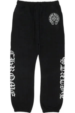 CHROME HEARTS Bukser, Herre, Sort, L, Bomuld, Monogram Horseshoe Logo Joggers Sort
