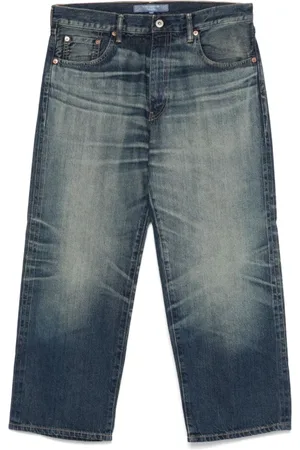 JUNYA WATANABE Jeans, Herre, Blå, XL, Indigo Cropped Leg Jeans