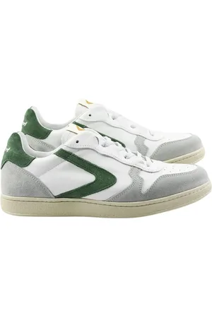 Valsport 1920 Sko, Herre, Hvid, 40 EU, Uld, Grønne Lædersneakers Stilfuldt Model