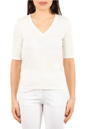 Max Mara Top, Dame, Hvid, S, Afslappet T-shirt