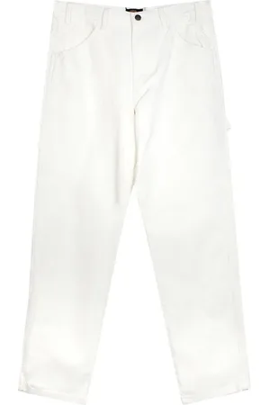 Dickies Bukser, Herre, Hvid, W33, Bomuld, Hvide Tømrerbukser Triple Syning