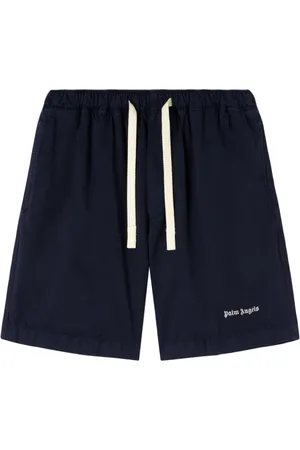 Palm Angels Shorts, Herre, Blå, L, Uld, Blå Bermuda Shorts til Mænd
