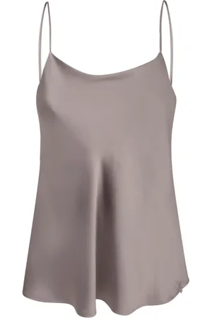 HERNO Top, Dame, , S, Satin, Satin Ærmeløs Bluse Topwear