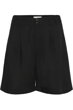 Part Two Shorts, Dame, Sort, M, Linned, Sort Linned Blandt Brede Ben Shorts