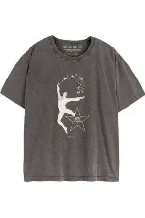 mfpen Top, Herre, Grå, XL, Bomuld, Dancer Print Boxy Fit Tee