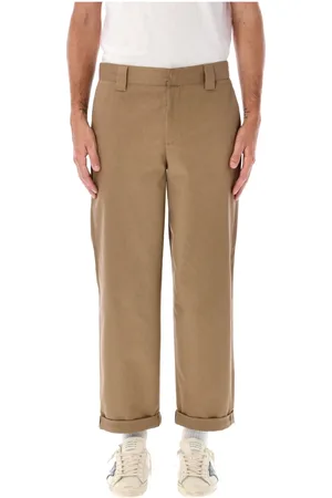 Golden Goose Bukser, Herre, Brun, L, Bomuld, Khaki Beige Chino Skate Bukser