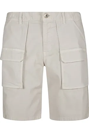 ELEVENTY Shorts, Herre, Hvid, W30, Bomuld, Stretch bomuld Bermuda shorts