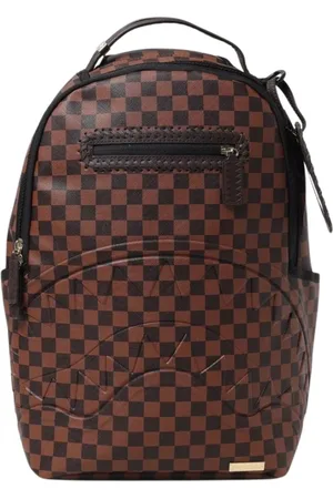 Sprayground Taske, Herre, Brun, ONE SIZE, Læder, Ternet rygsæk til mænd