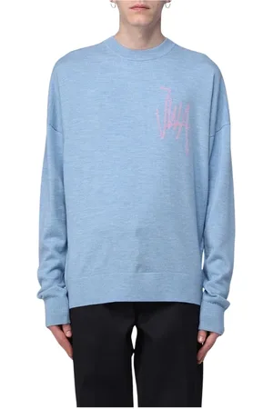 J.W.Anderson Sweathshirts & Hoodies, Herre, Blå, S, Uld, Premium Wool Crew Neck Sweater