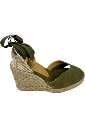 Castaner Sko, Dame, Grøn, 38 EU, Bomuld, Militærstil Espadrilles