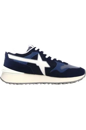 W6YZ Sko, Herre, Blå, 42 EU, Blå Sneakers med Avantgarde Stil
