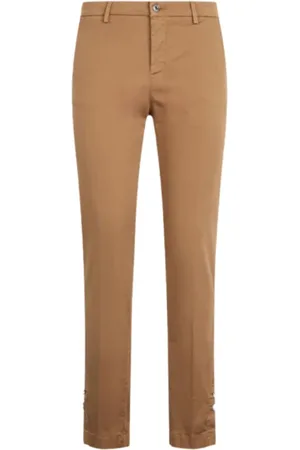 Liu Jo Bukser, Dame, Brun, W26, Bomuld, Beige Chino Chic Bukser