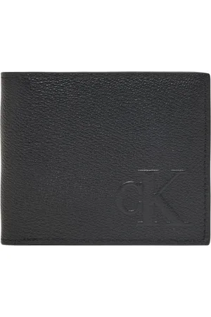 Calvin Klein Tilbehør, Herre, Sort, ONE SIZE, Læder, Sculpted Impression Herre Pung med Møntlomme