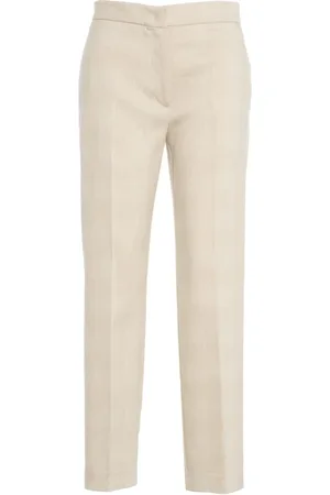 Kaos Bukser, Dame, , M, Uld, Glencheck Chinos med Strygefolder