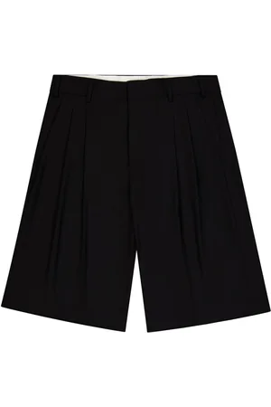 LANEUS Shorts, Herre, Sort, M, Uld, Sort Uldblandet Bermuda Shorts