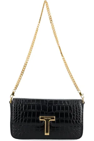 Tom Ford Taske, Dame, Sort, ONE SIZE, Læder, Sort Krokodillelæder Mini Taske