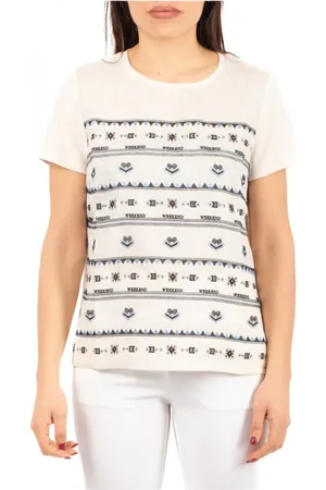 Max Mara Top, Dame, Hvid, L, Afslappet T-shirt
